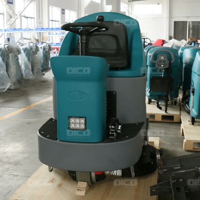 OR-V8 Ride-on Warehouse Commercial Electric Floor Cleaning Scrubber Machine
